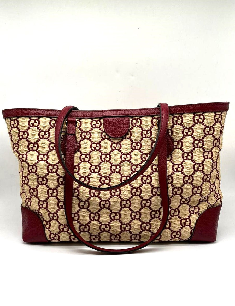 Borsa Shopper Gucci in Rafia