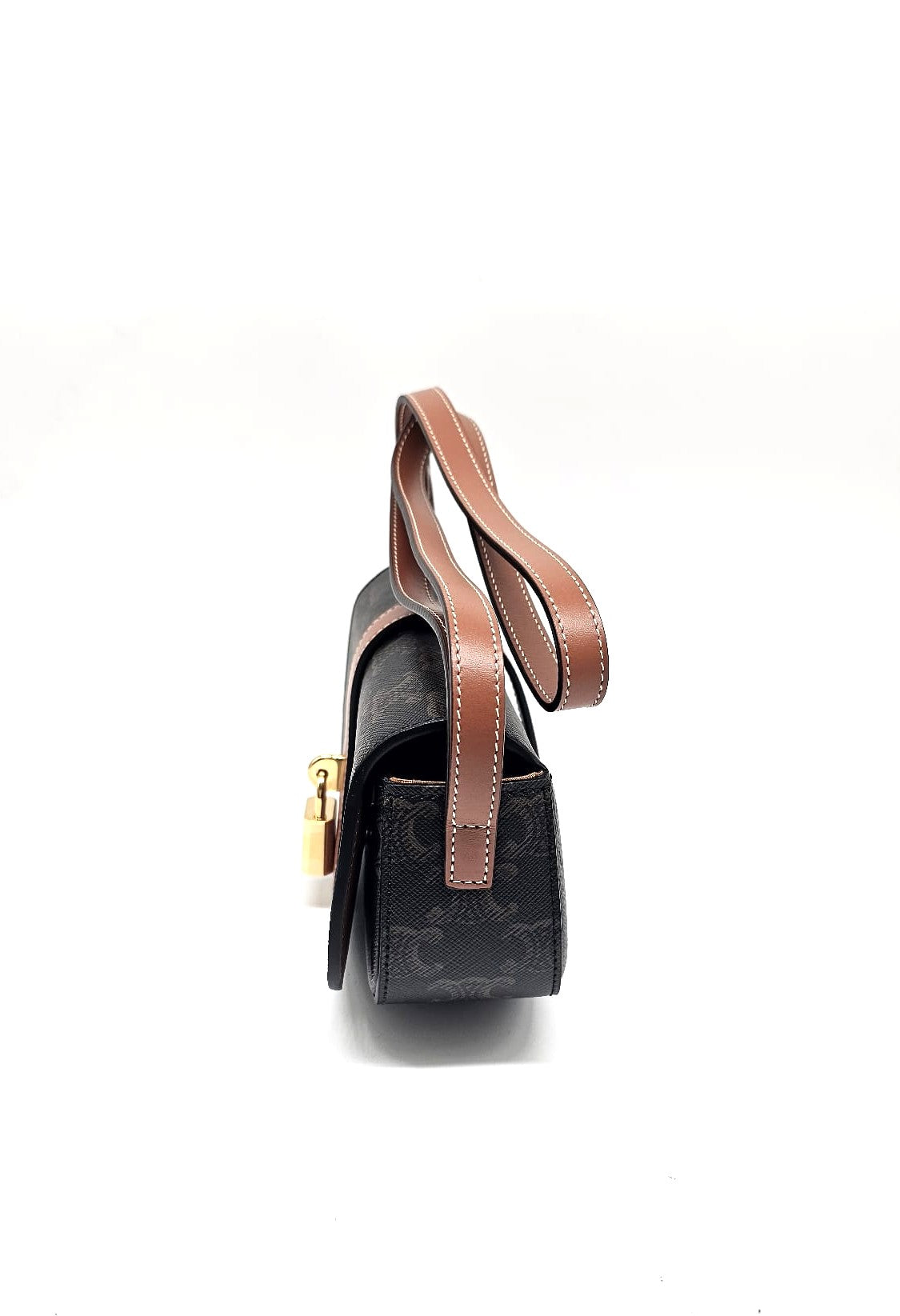 Pochette con tracolla, modello Tabou, in tela Triomphe