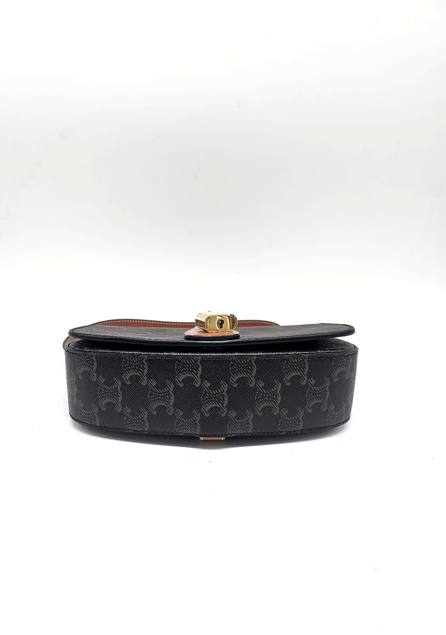 Pochette con tracolla, modello Tabou, in tela Triomphe