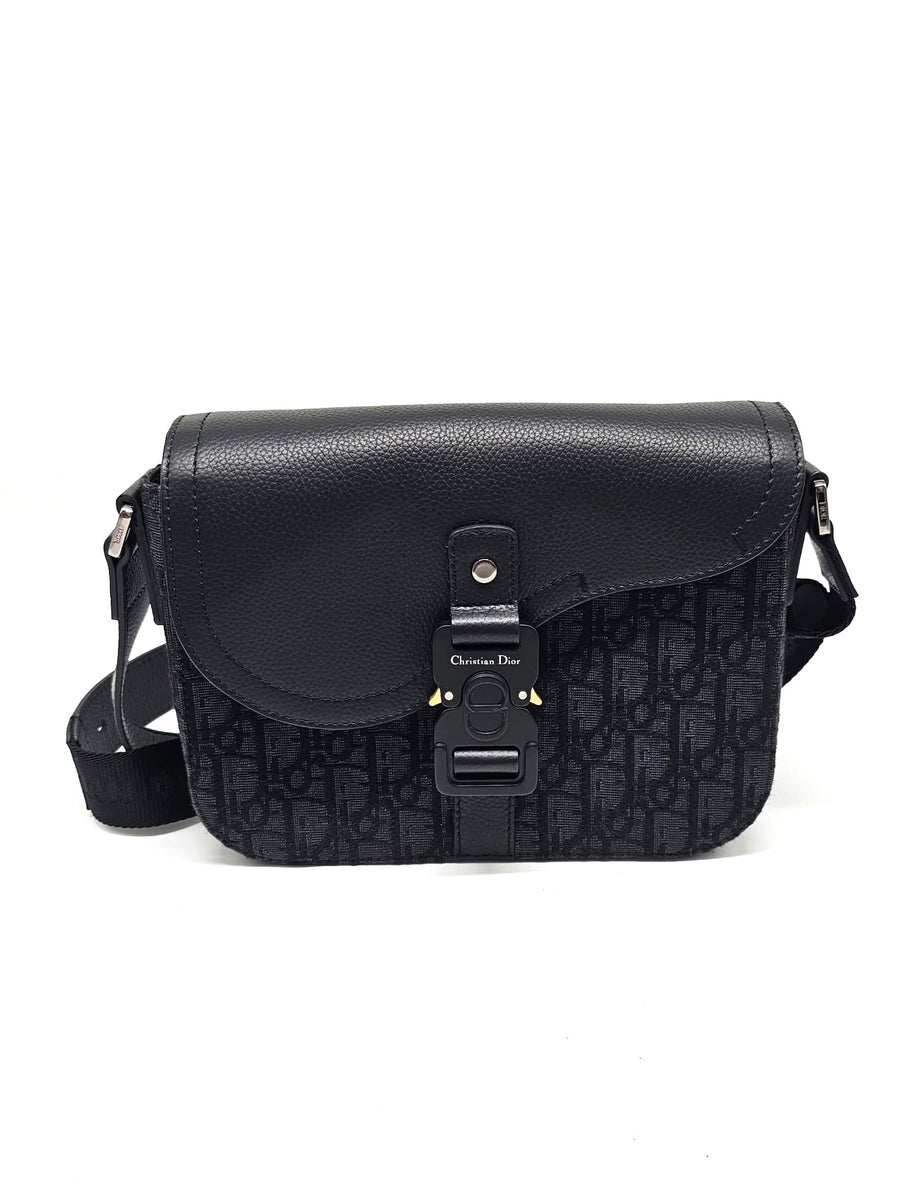Borsa Dior a tracolla piccola Saddle con Pattina