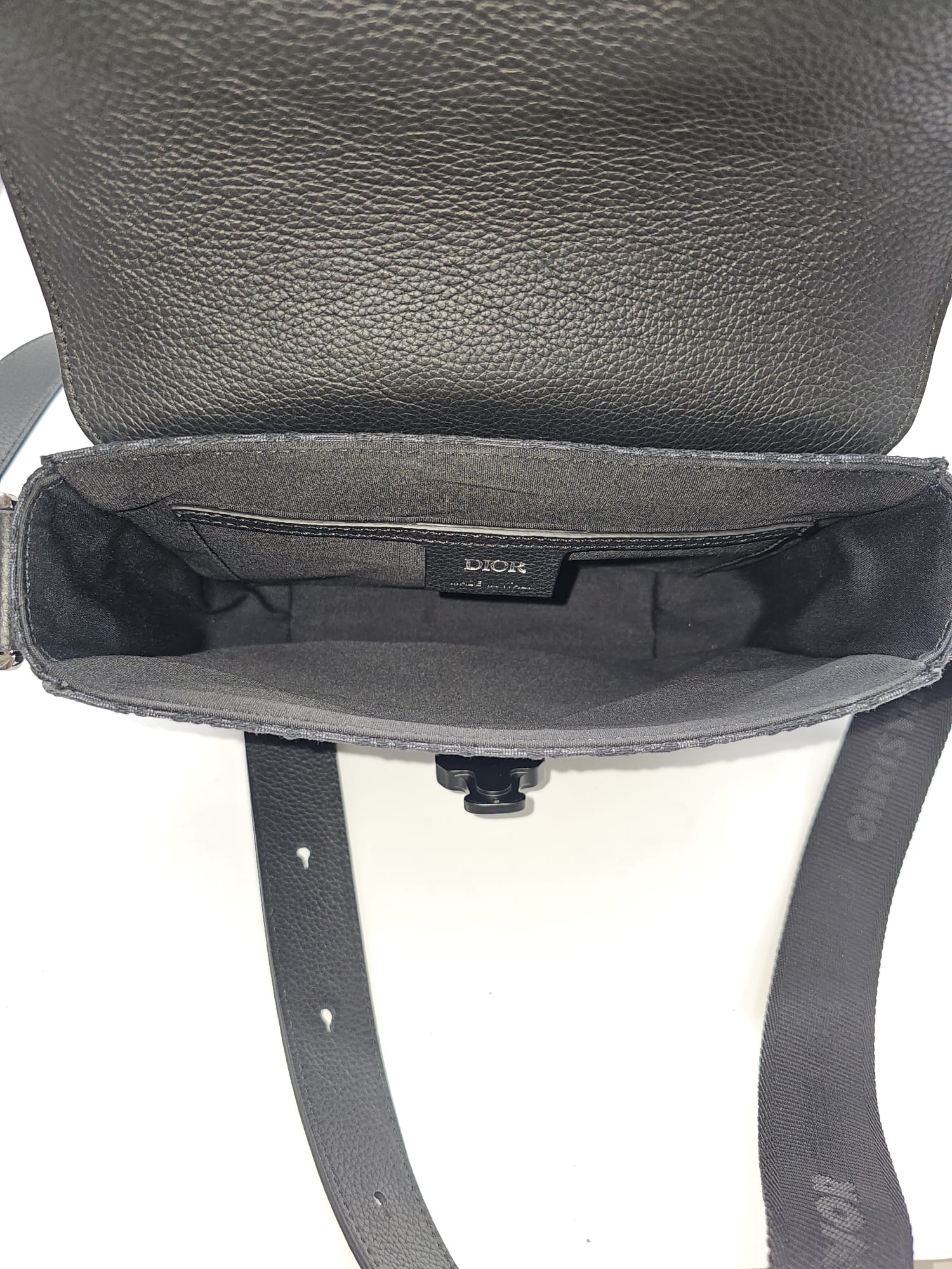 Borsa Dior a tracolla piccola Saddle con Pattina