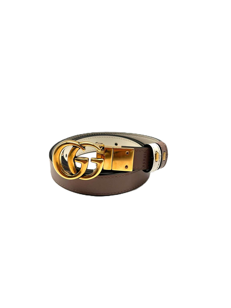 Cintura sottile reversibile GG Marmont 20mm