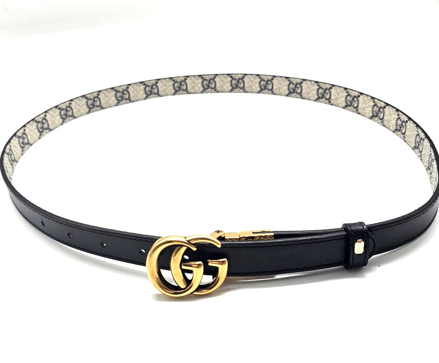 Cintura sottile reversibile GG Marmont 20mm