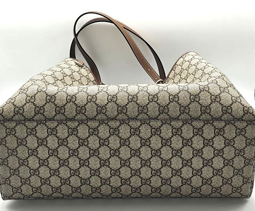 Borsa shopping GG Emblem misura grande