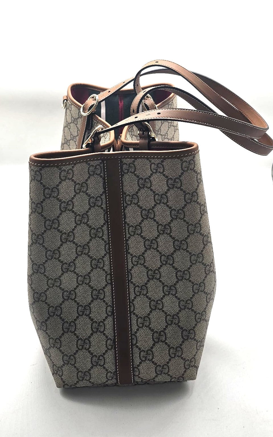 Borsa shopping GG Emblem misura grande