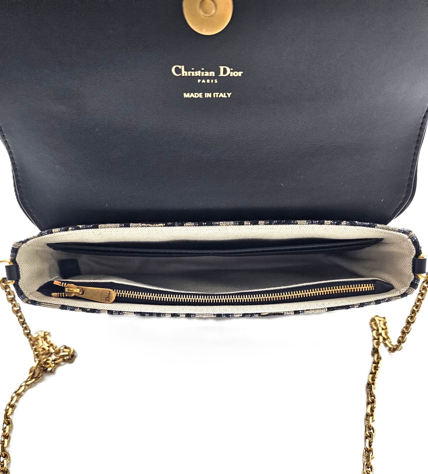 Pochette piccola con catena Saddle