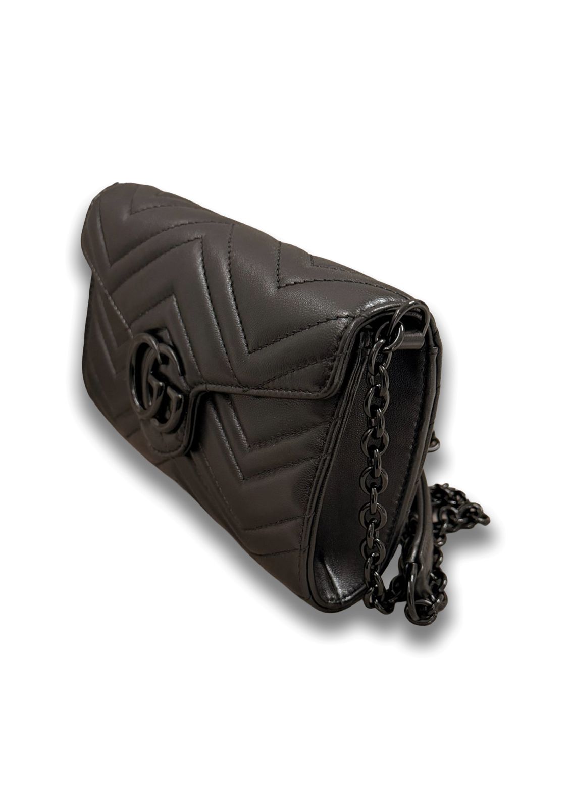 Portafoglio GG Marmont con catena