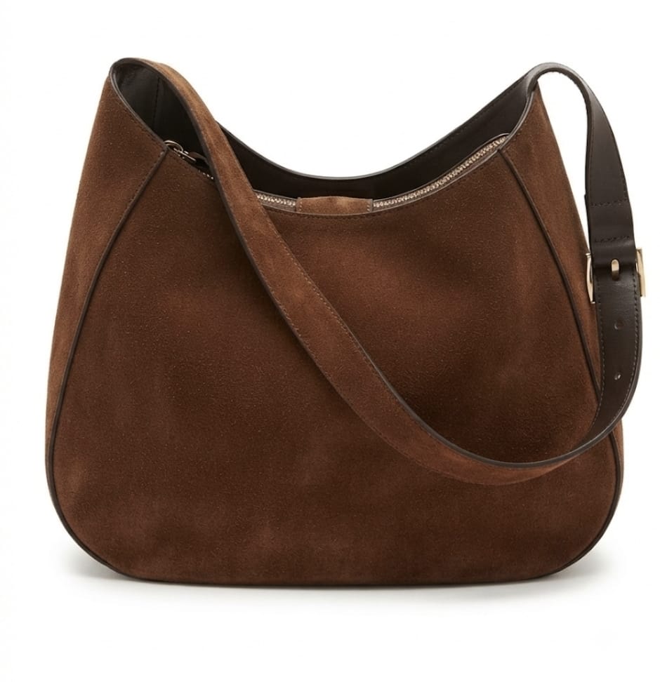 BORSA A SPALLA  PRADA IN PELLE SCAMOSCIATA