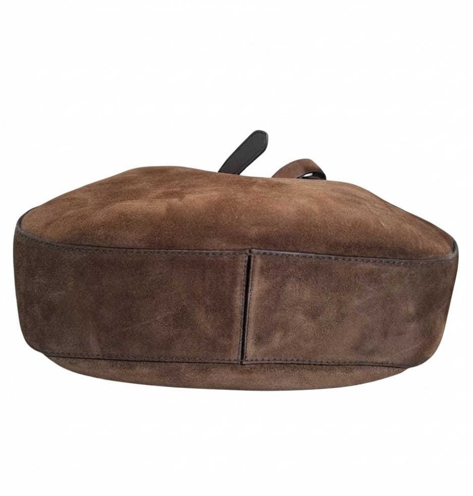 BORSA A SPALLA  PRADA IN PELLE SCAMOSCIATA