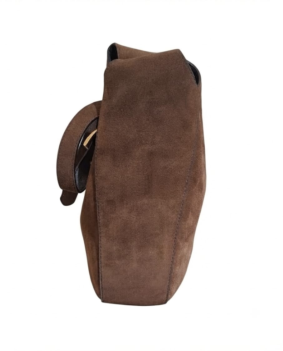 BORSA A SPALLA  PRADA IN PELLE SCAMOSCIATA