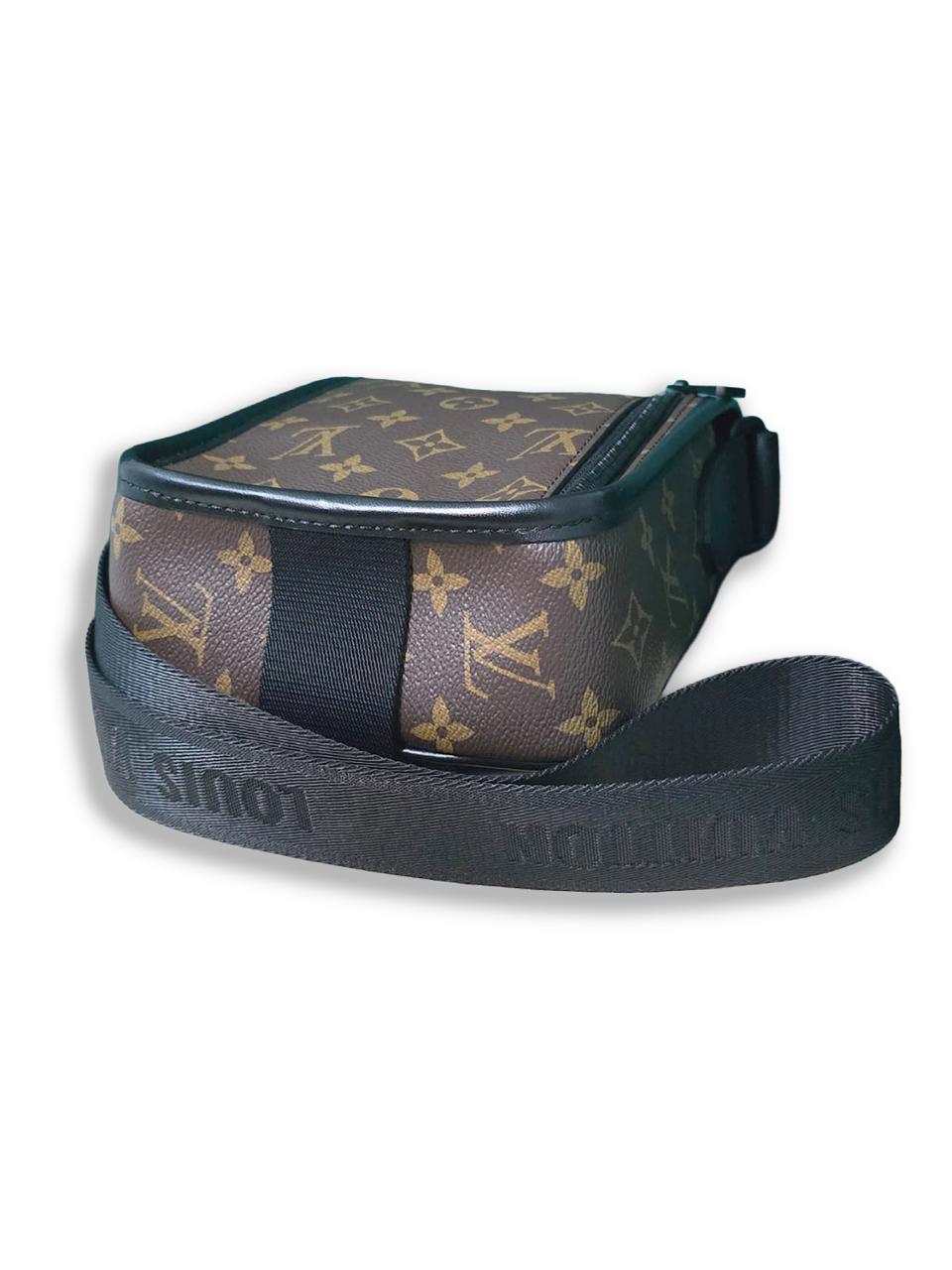 Borsa a tracolla Archie Monogram Macassar Louis Vuitton Marrone Nero