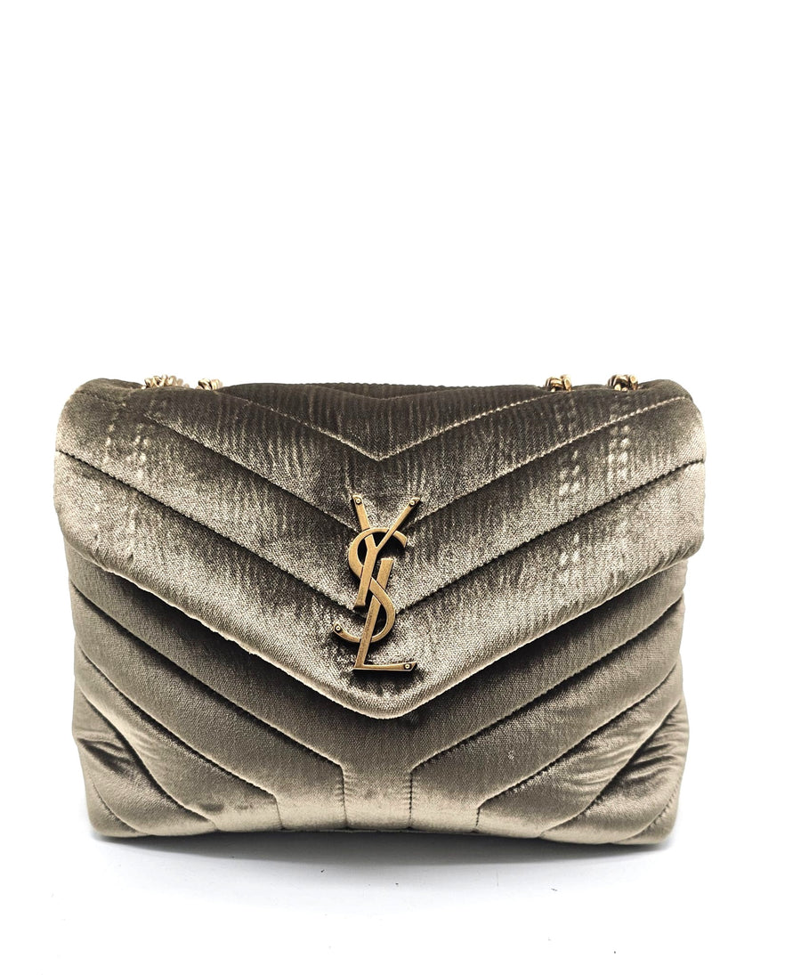 Borsa Saint Laurent LouLou Small in Velluto