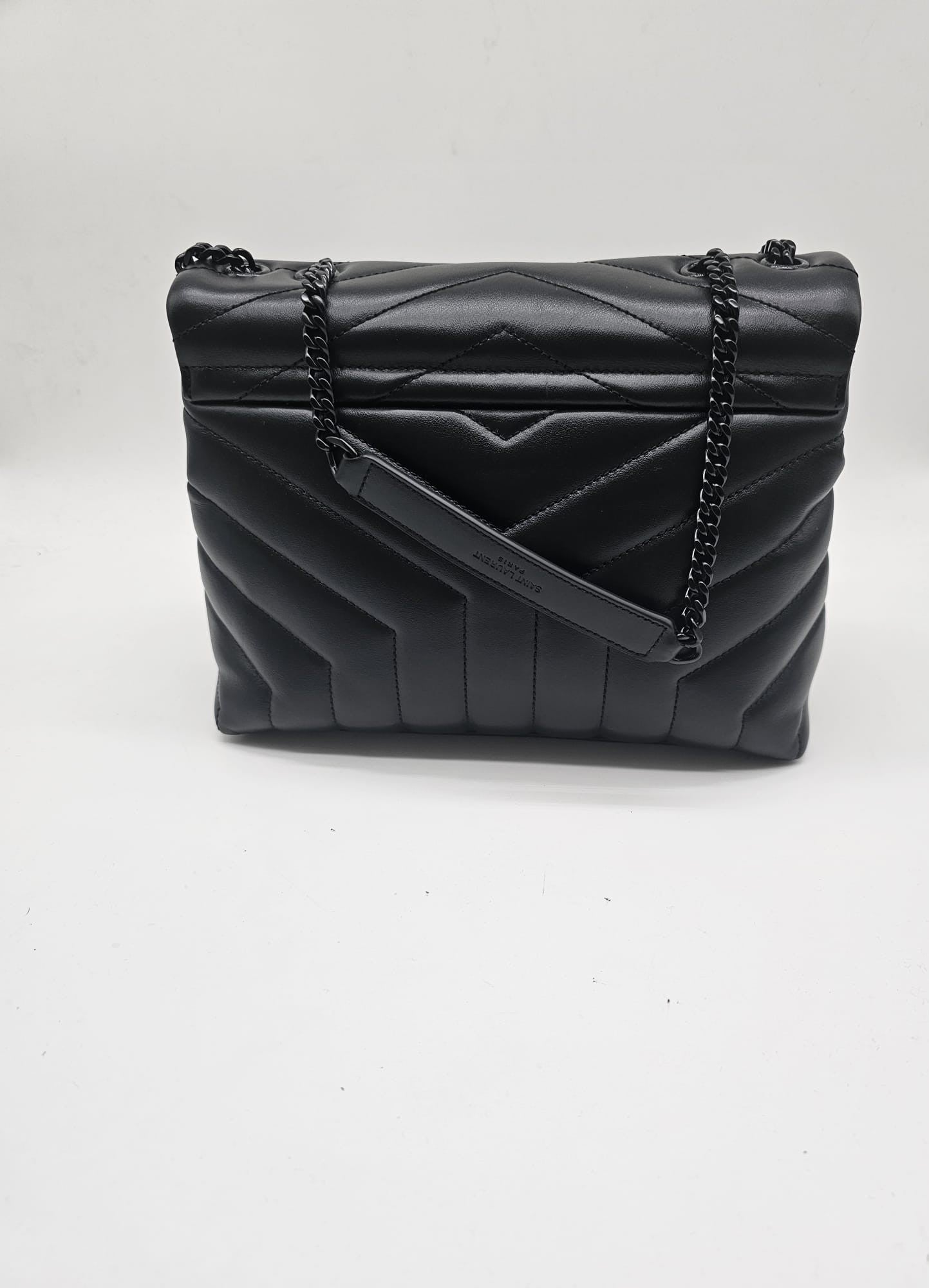 Borsa Saint Laurent LouLou Small Total Black