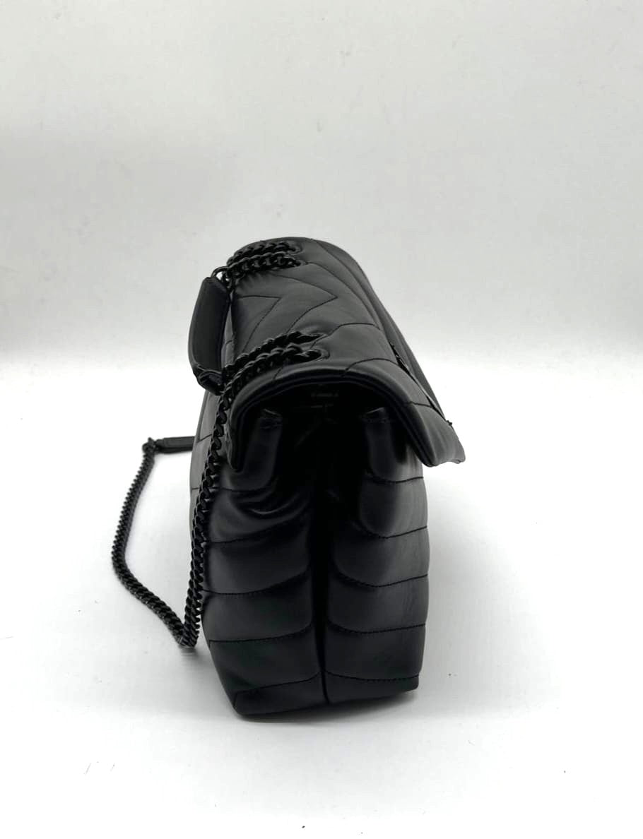 Borsa Saint Laurent LouLou Small Total Black