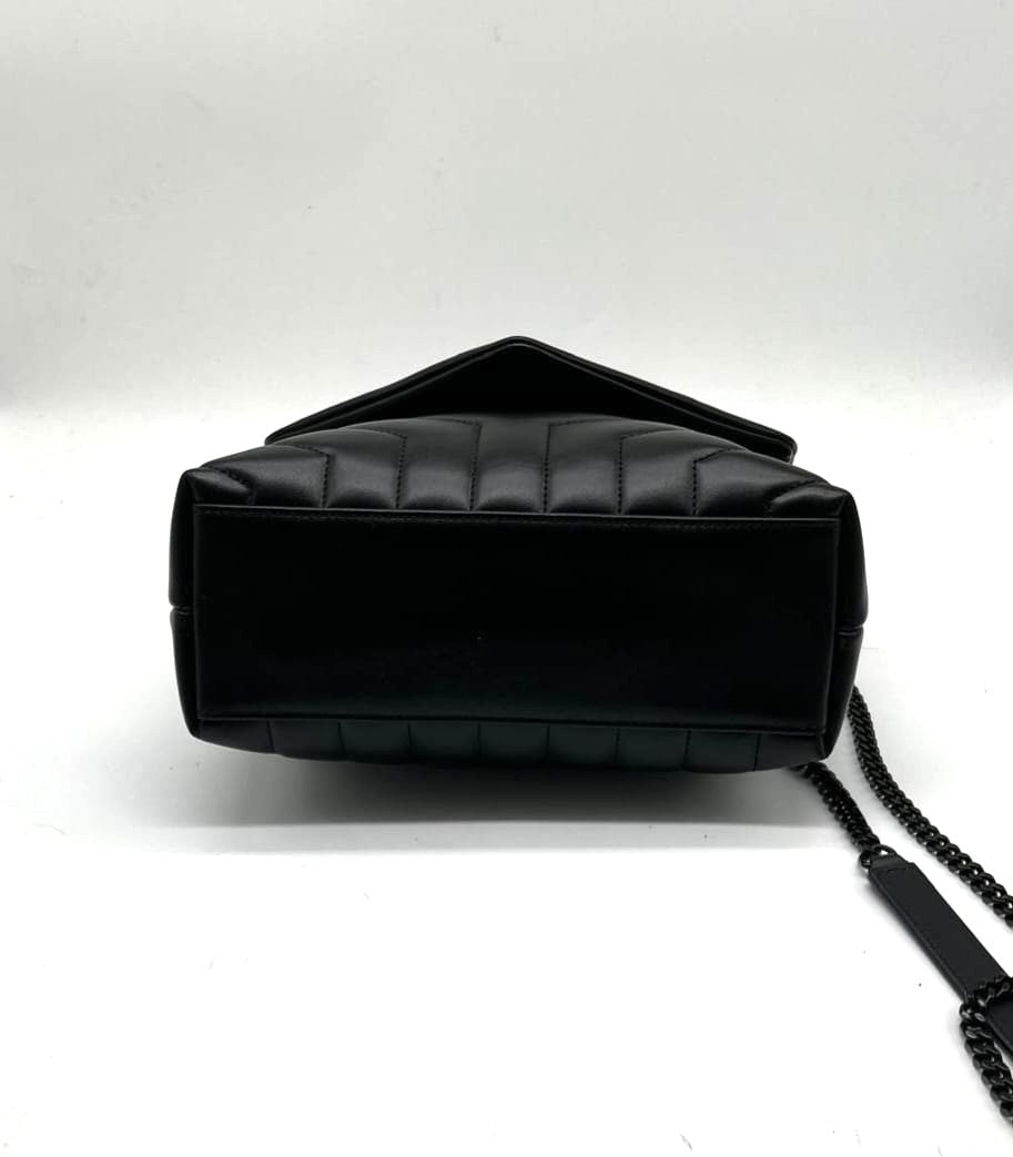 Borsa Saint Laurent LouLou Small Total Black