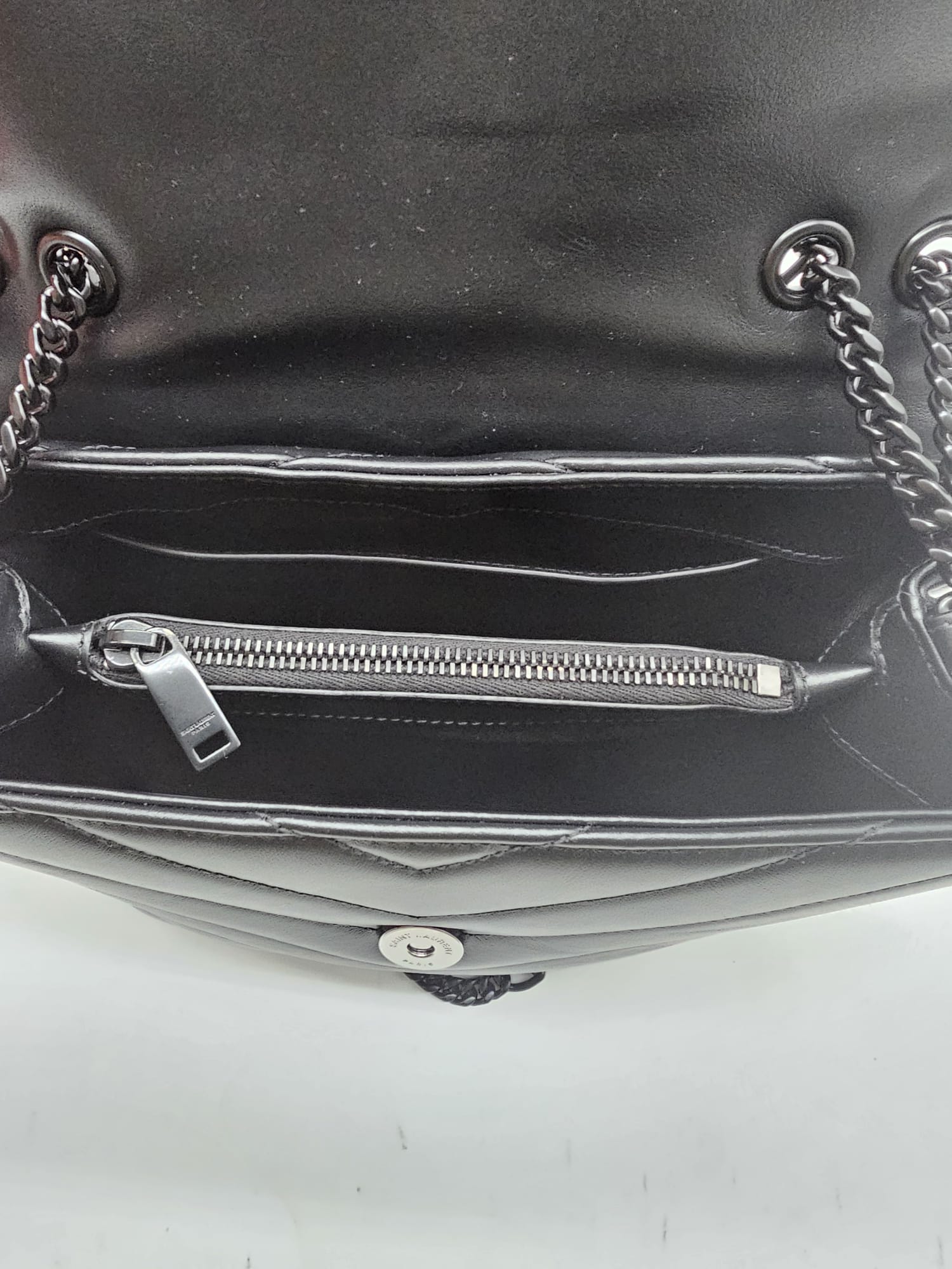 Borsa Saint Laurent LouLou Small Total Black