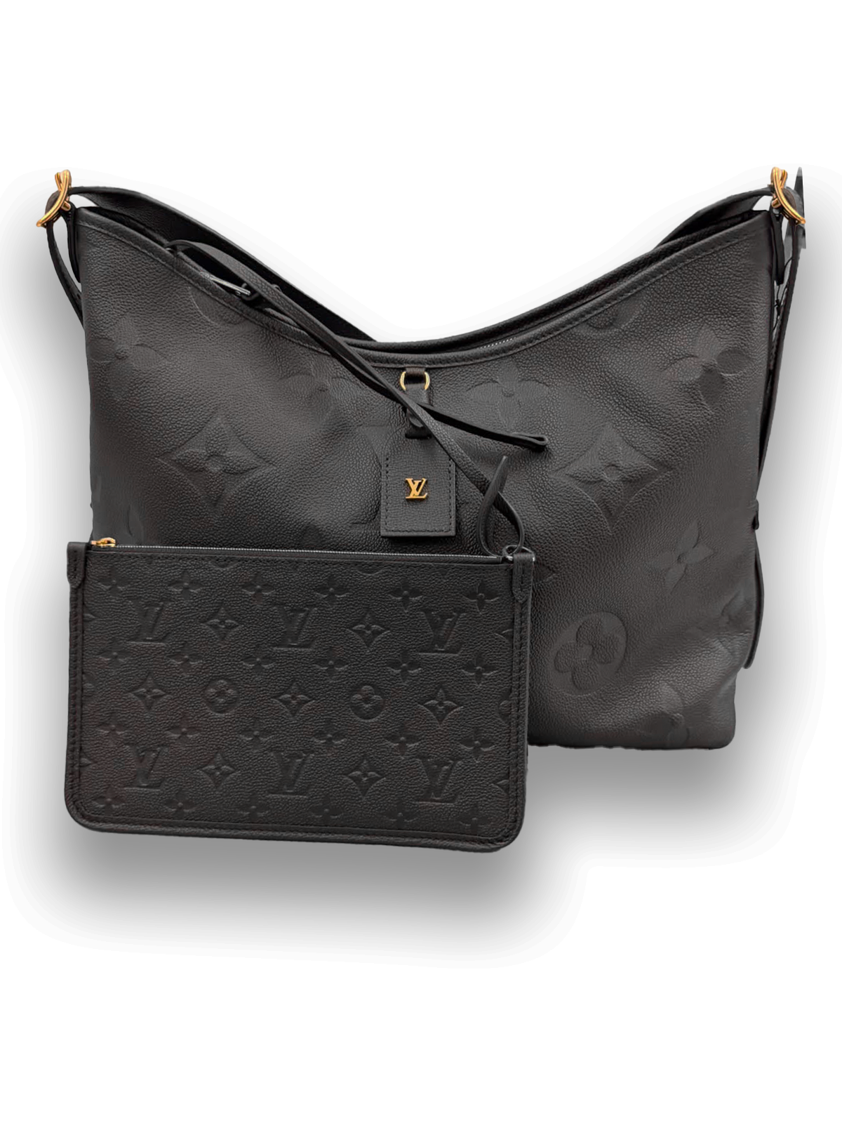 Vuitton Carry All MM in pelle monogram nera