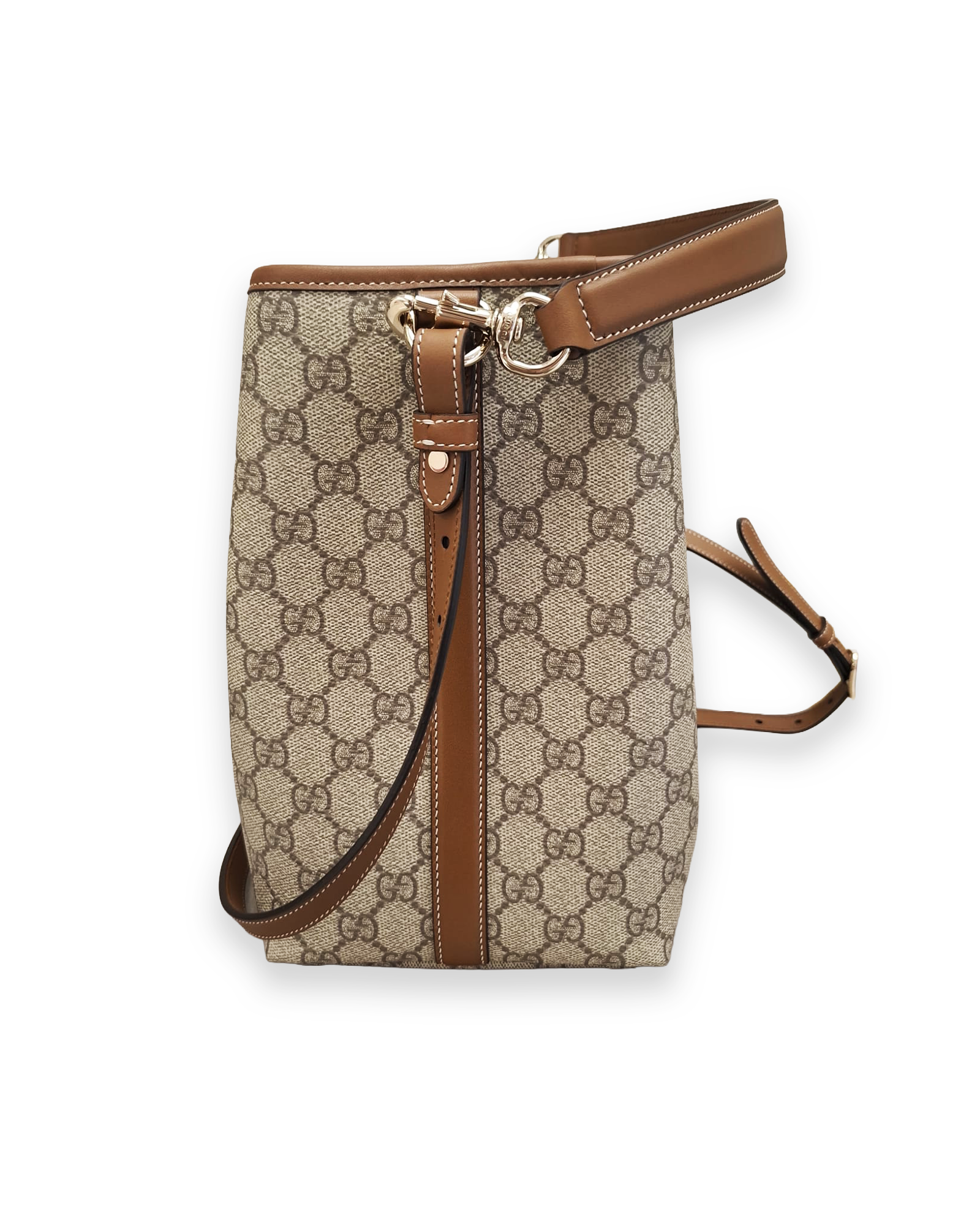 Secchiello Gucci a tracolla monogram beige