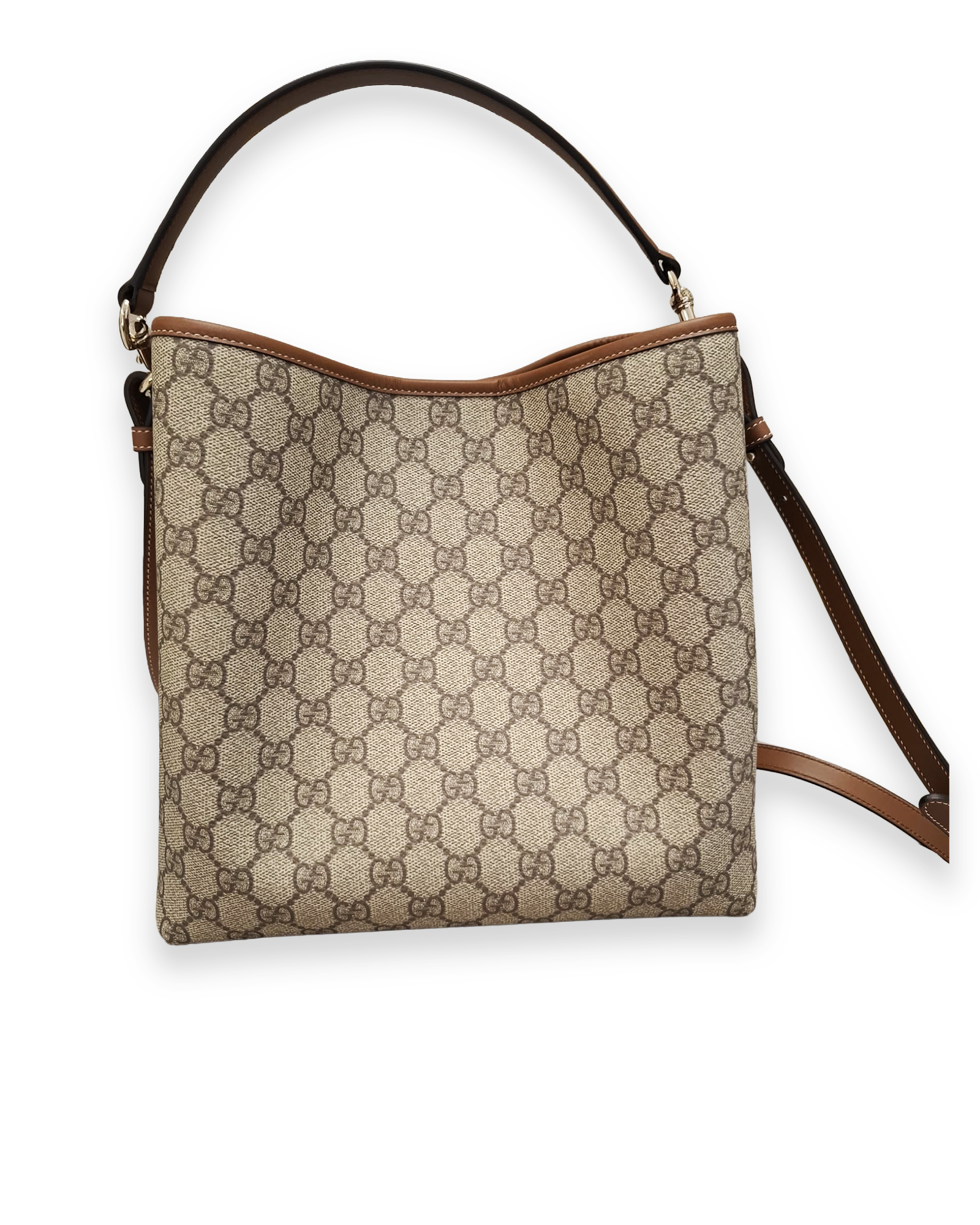 Secchiello Gucci a tracolla monogram beige