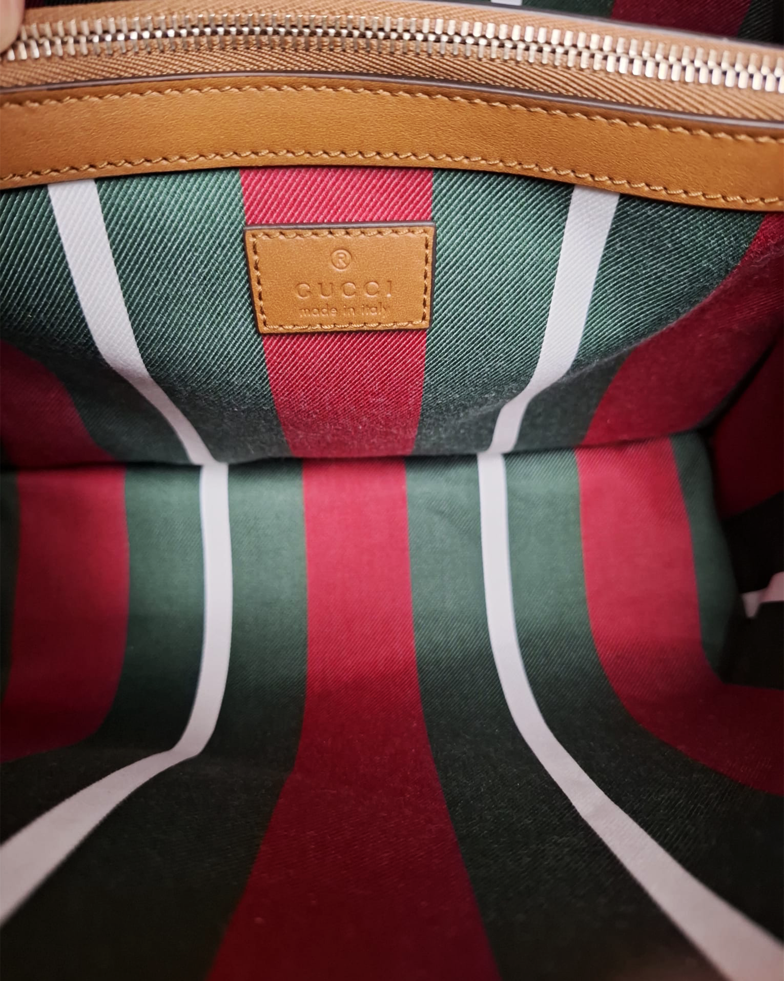 Secchiello Gucci a tracolla monogram beige