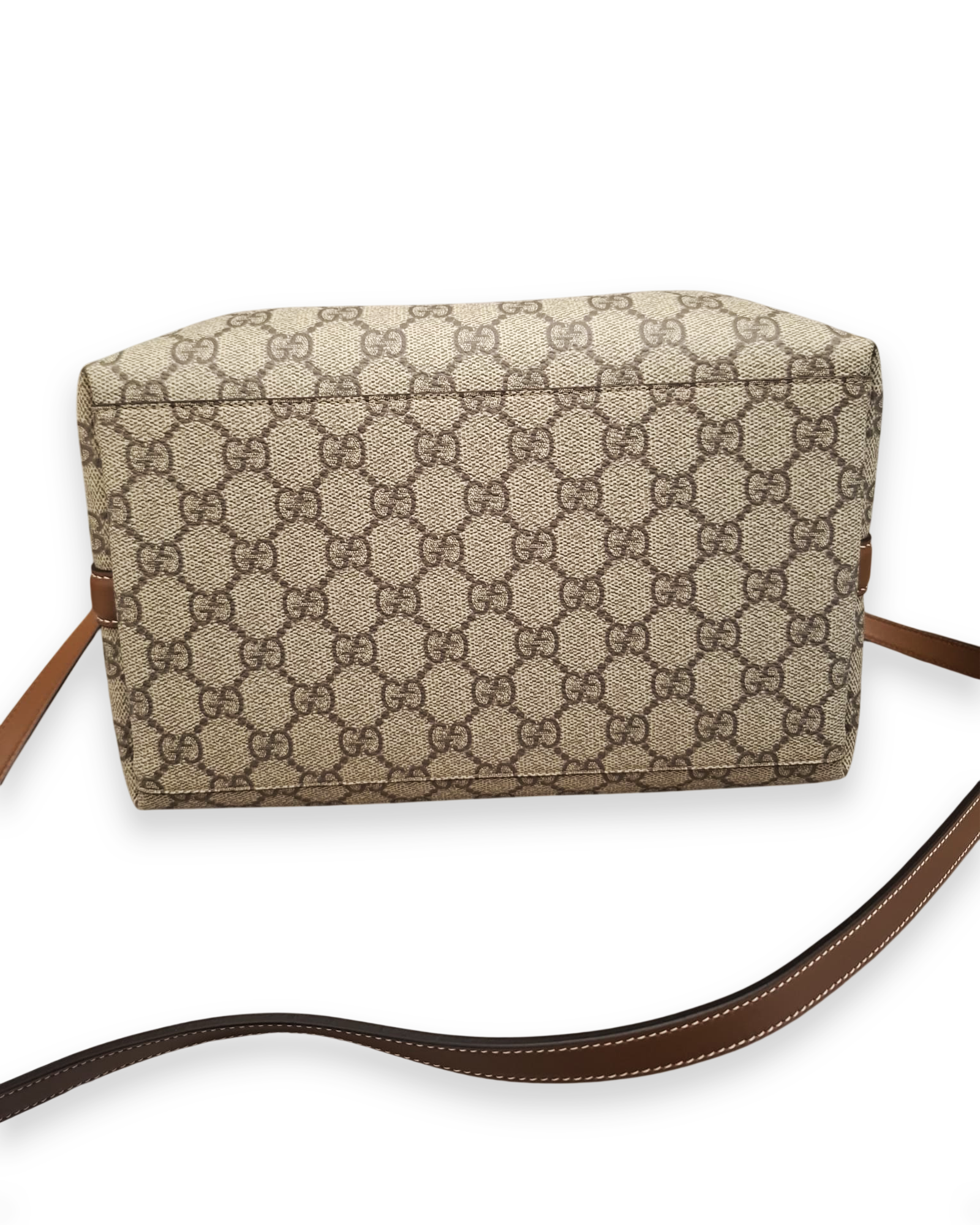 Secchiello Gucci a tracolla monogram beige